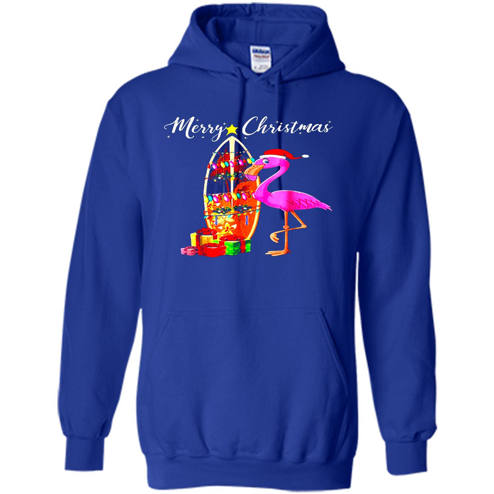 Flamingo Christmas Shirt, Merry Christmas Shirt , Flamingo - Hoodie