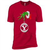 Fantastic Byu Cougars Glitter Grinch Monogram Ornament Christmas Gift - Premium Short Sleeve T-Shirt