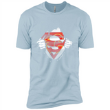 Calgary Flames And Superman Fans - Premium Short Sleeve T-Shirt