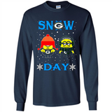 Snow Day Shirt For Green Bay Packers Vs Minion Fans pingpong