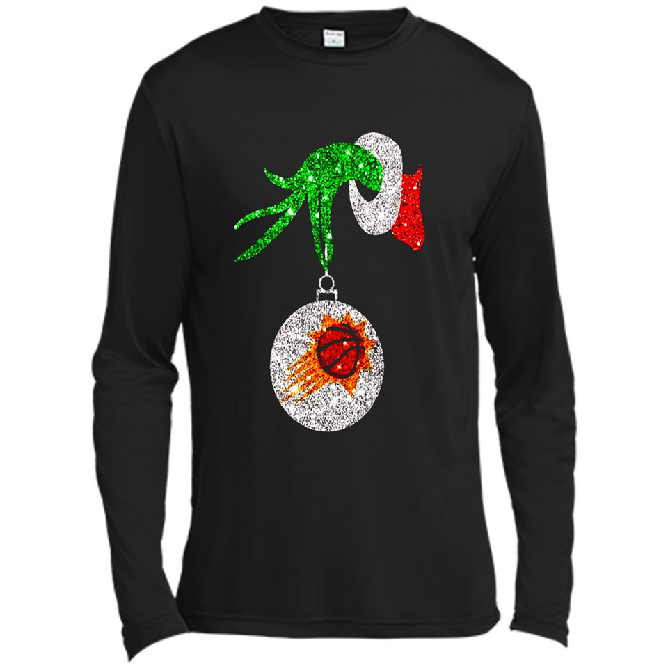 Amazing Phoenix Sun Glitter Grinch Monogram Ornament Christmas Gift - Canvas Long Sleeve T-Shirt