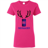 Dilly Dilly Reinbeer Funny Beer Reindeer Christmas Sporty - Ladies Short-Sleeve