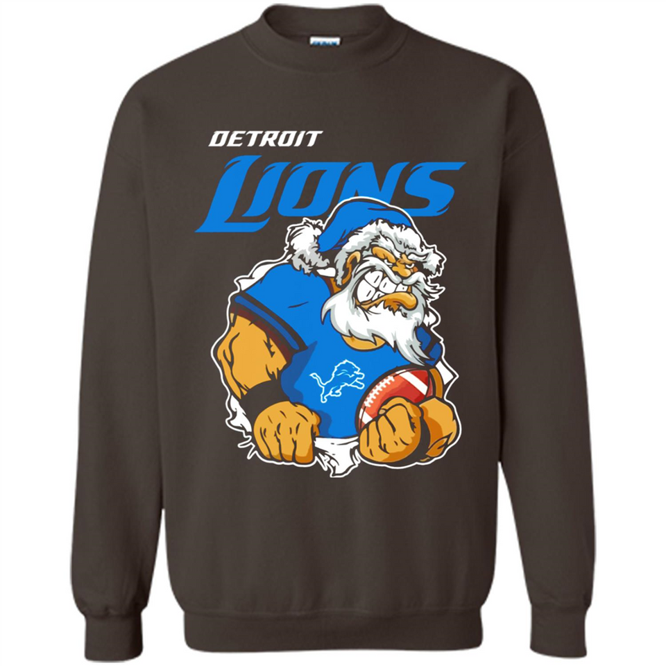 Grumpy Santa Claus Detroit Lions Football Team PINGPONG