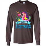 Unicorns are born in Sagittarius Birthday Rainbow Custom Ultra Cotton