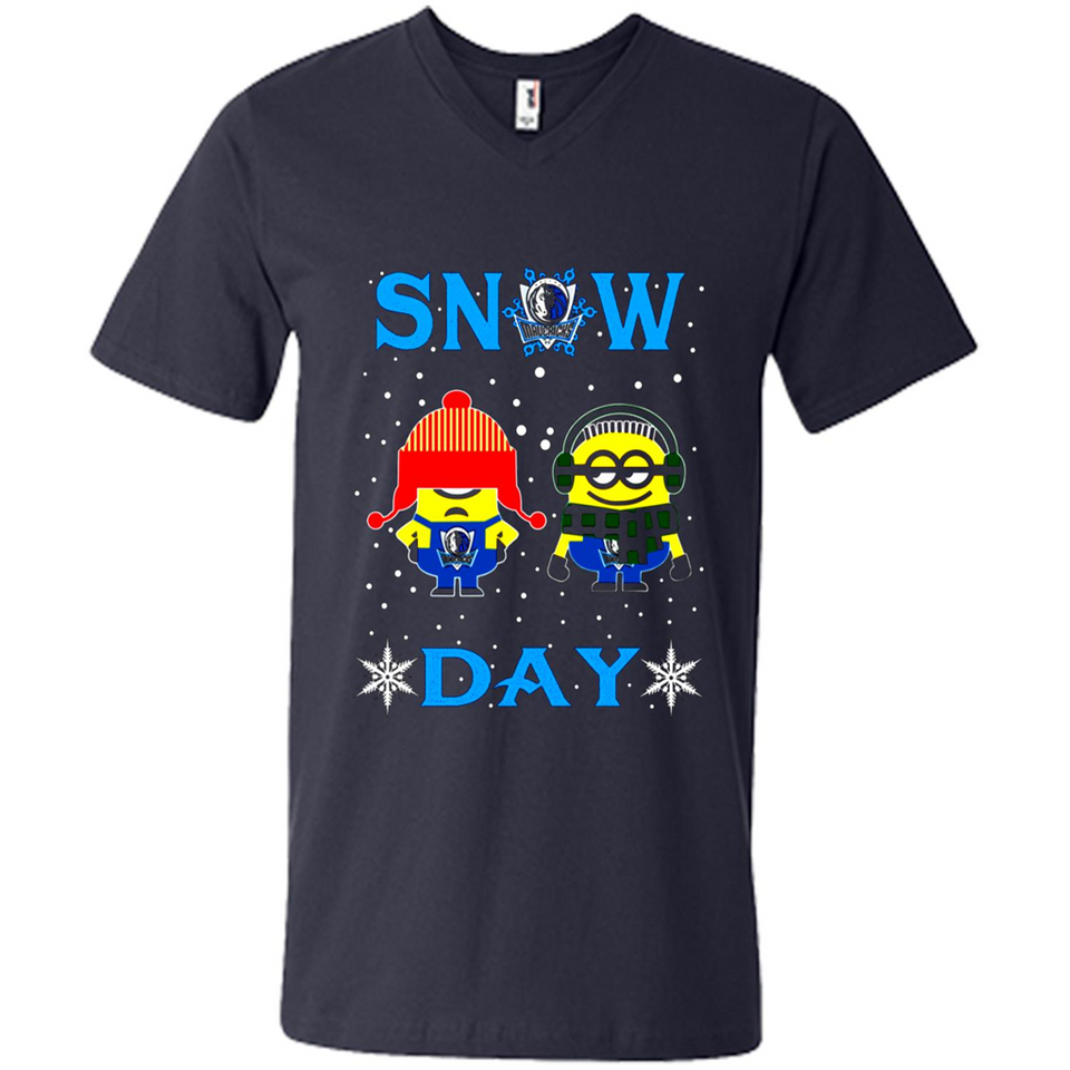 Snow Day Shirt For Dallas Mavericks Vs Minion Fans pingpong