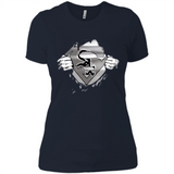Chicago White Sox And Superman Fans - Ladies' Boyfriend T-Shirt