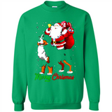 Merry Christmas Santa Claus With Big Dog sweater PINGPONG