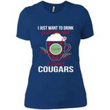 I Just Want To Drink Hot Chocolate & Watch Washington State Cougars Ugly Christmas Sweater PINGPONG