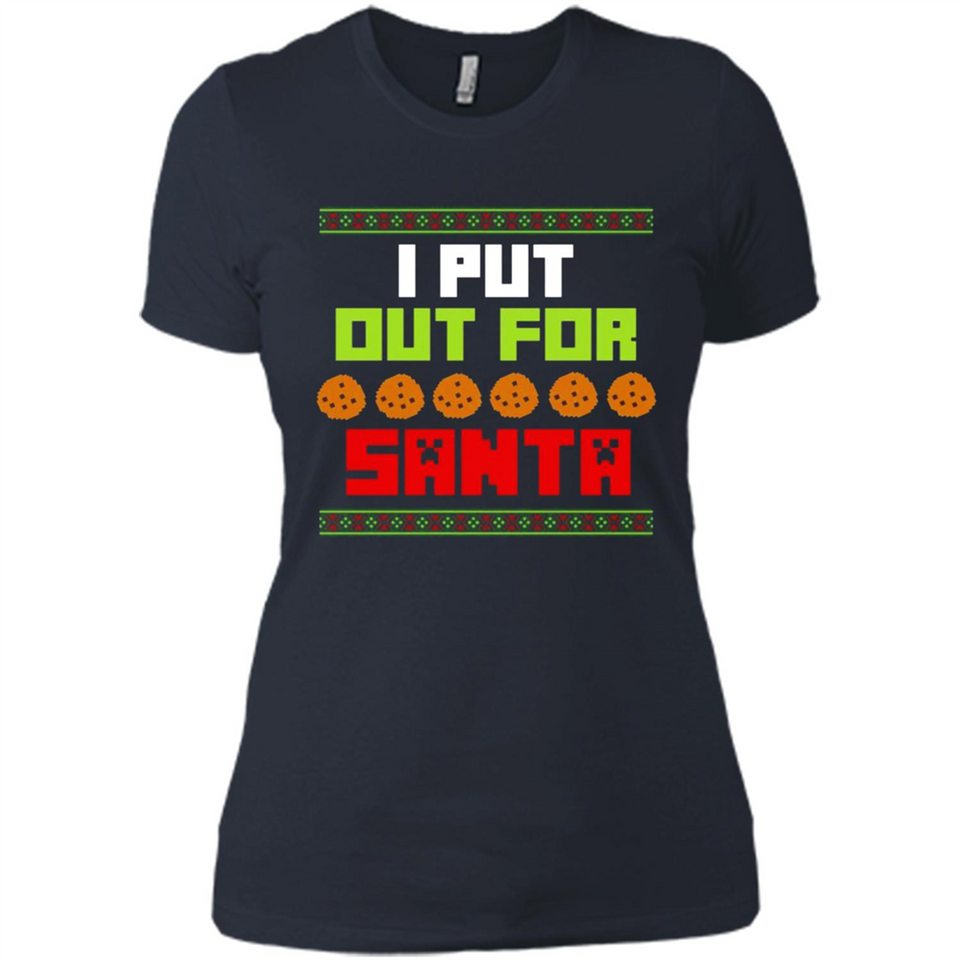 Cookies Out For Santa Christmas - Ladies' Boyfriend T-Shirt
