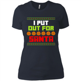 Cookies Out For Santa Christmas - Ladies' Boyfriend T-Shirt