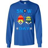 Snow Day Shirt For Houston Astros Vs Minion Fans pingpong