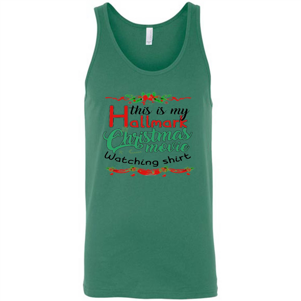 This My Movies Hallmark-Christmas Loves Is T-Shirt - Canvas Unisex Tank