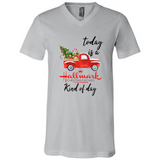 Today is A Hallmark Christmas Movies Kind of Day Sweatshirt - Canvas Unisex V-Neck