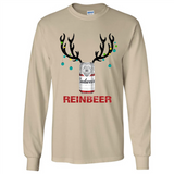 Budweiser Reinbeer Funny Beer Reindeer Christmas Sweatshirt - Long Sleeve T-Shirt