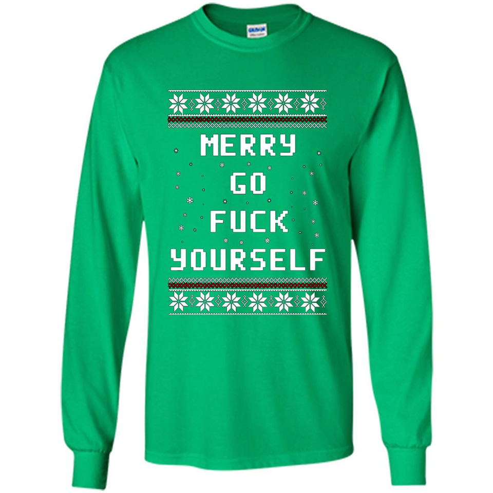 Merry go fuck yourself Christmas sweatshirt PINGPONG