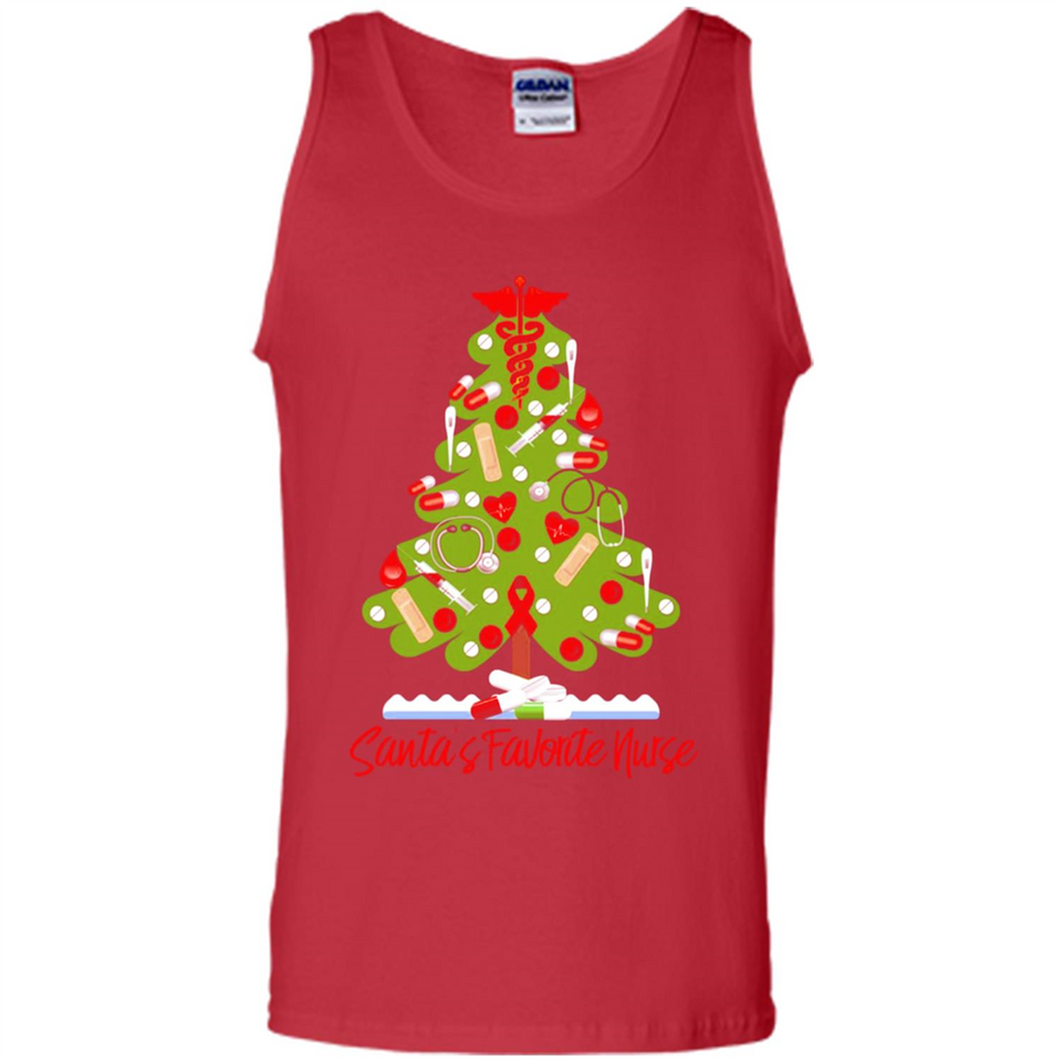 Santa's Favorite Nurse Christmas Tee
