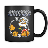 Grumpy Santa Claus Los Angeles Chargers Football Team PINGPONG