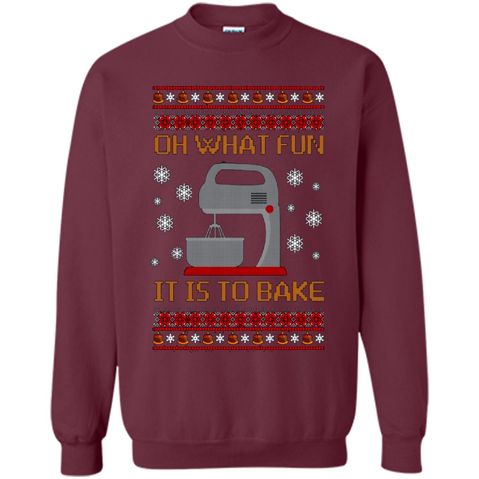 Oh What Fun It Is To Bake Ugly Christmas sweater Sweater PINGPONG