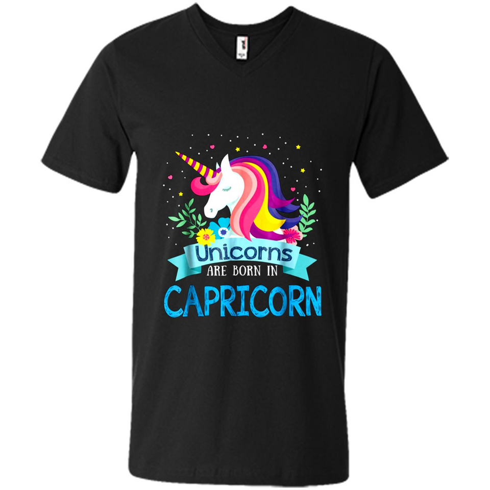 Unicorns are born in Capricorn Birthday Rainbow Gift Custom Ultra Cotton