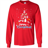 Christmas Ugly Sweater Animal Tree Pine Merry Christmas - Long Sleeve T-Shirt