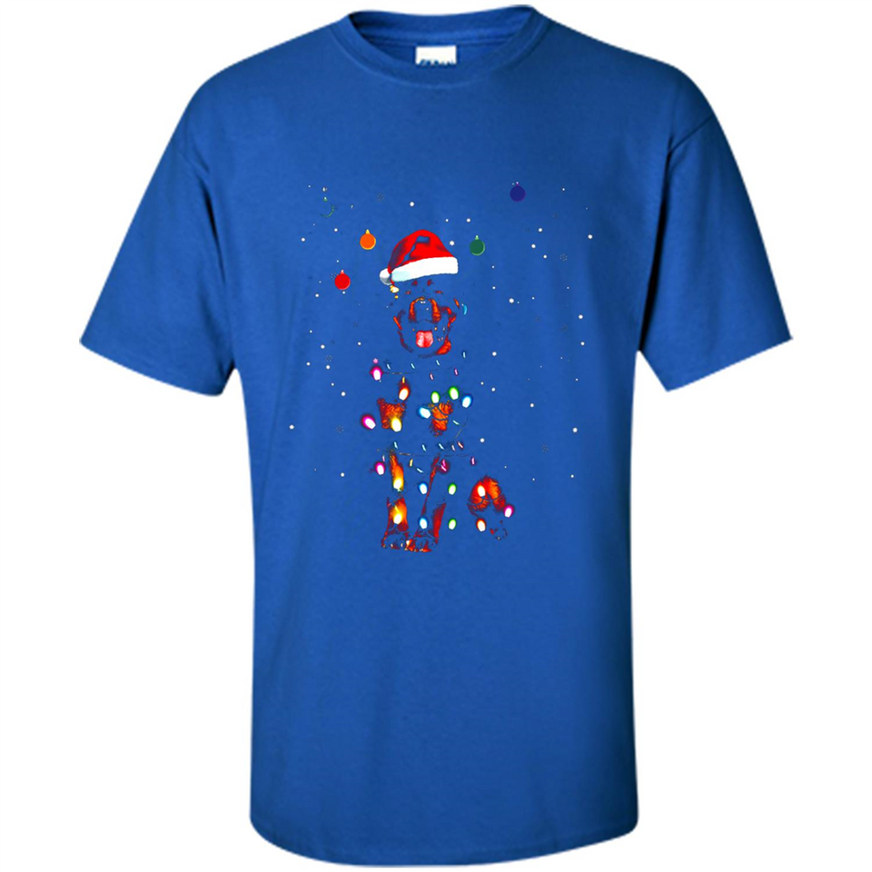 Rottweiler Santa Lights Christmas Dog Xmas Sweatshirt - Shirt