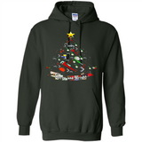 Merry And Bright Plumber Christmas Tree Shirt PINGPONG - Hoodie
