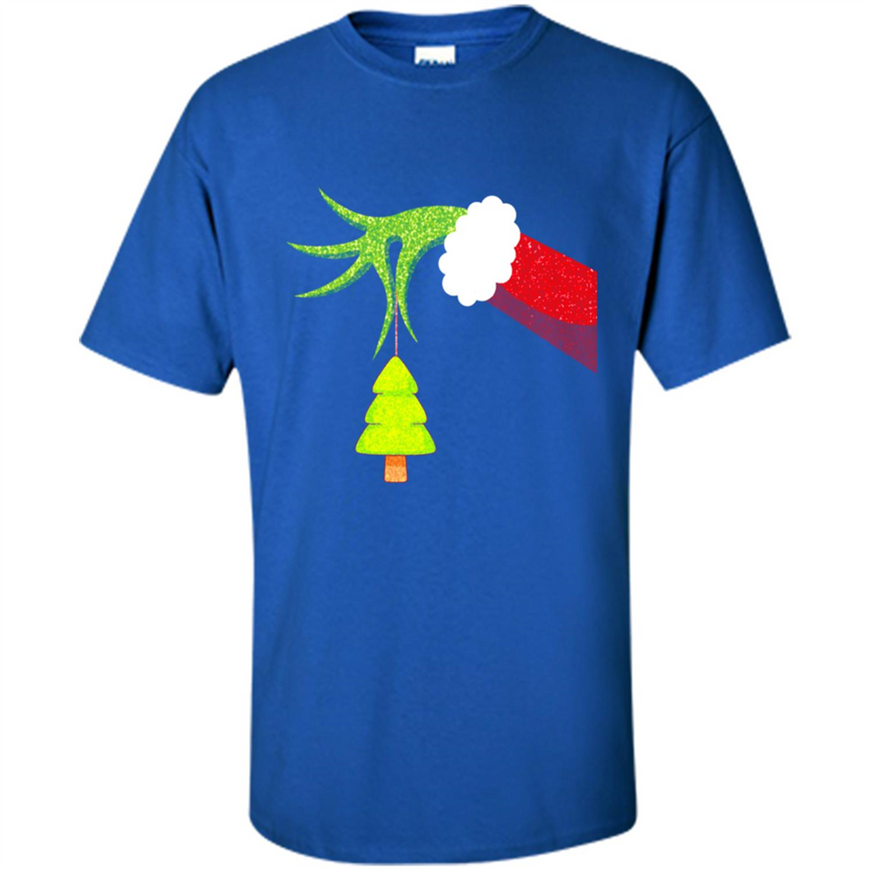 Funny Grinch Hand Holding Christmas Tree Ornament Christmas PING PONG