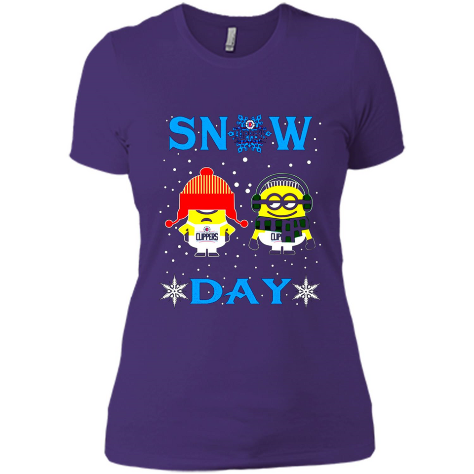 Snow Day Shirt For La Clippers Vs Minion Fans pingpong
