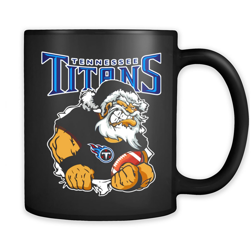Grumpy Santa Claus Tennessee Titans Football Team PINGPONG