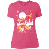 Christmas Santa Golden Retriever Sleigh For Labrador Retriever