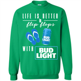 LIFE IS BETTER IN FLIP FLOPS WITH BUD LIGHT