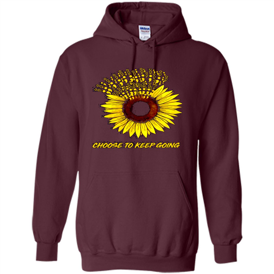 Semicolon Sunflower choose to keep going PINGPONG