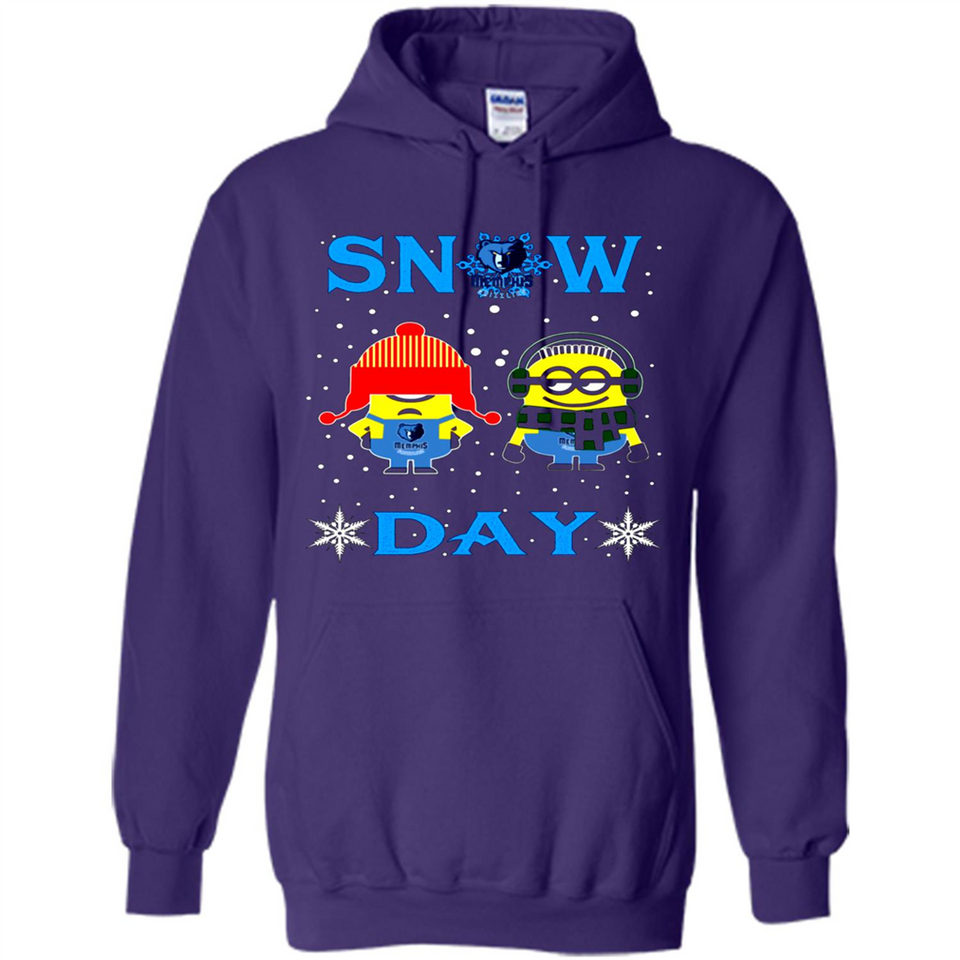 Snow Day Shirt For Memphis Grizzlies Vs Minion Fans pingpong