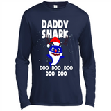 Daddy Shark Costume Reindeer Funny Christmas T-Shirt - Canvas Long Sleeve T-Shirt