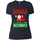 Santa's Promoting Me To Nonno - Ladies' Boyfriend T-Shirt