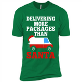 Delivering More Packages Than Santa Shirt - Postal Gift - Premium Short Sleeve T-Shirt