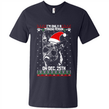 Morning Person Dutch Shepherd Funny Xmas - Men's V-Neck
