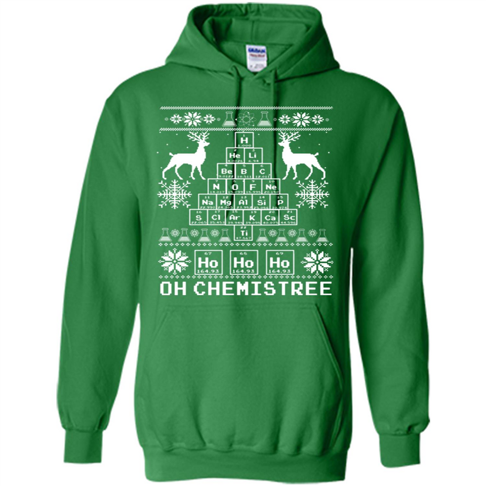 Oh Chemistry Tree Ugly Christmas Sweater - Hoodie