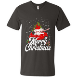 Merry Christmas Pig s - Men's V-Neck