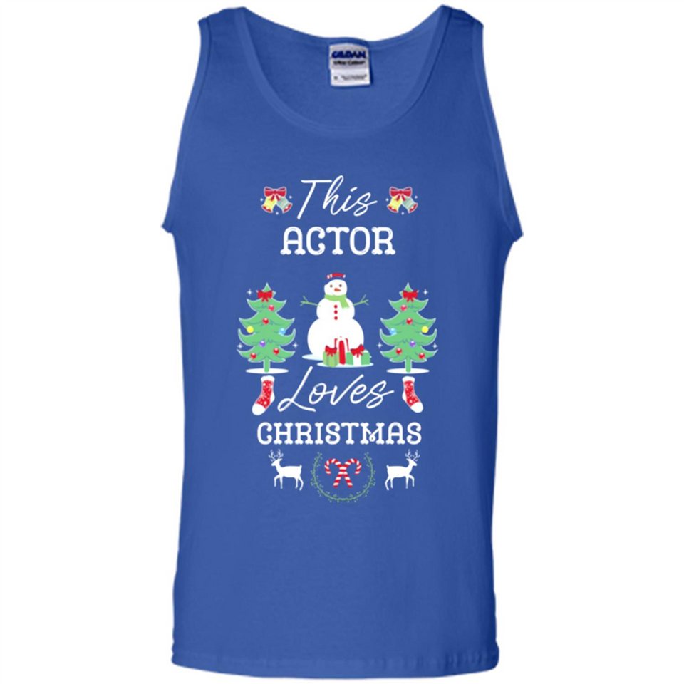 This Actor Loves Christmas Tree Shirt with Snowman