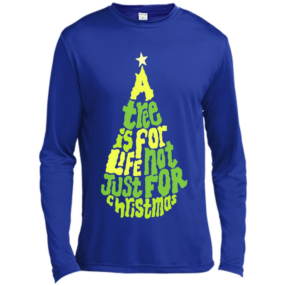 A Tree Is For Life Not Just For Christmas - Canvas Long Sleeve T-Shirt