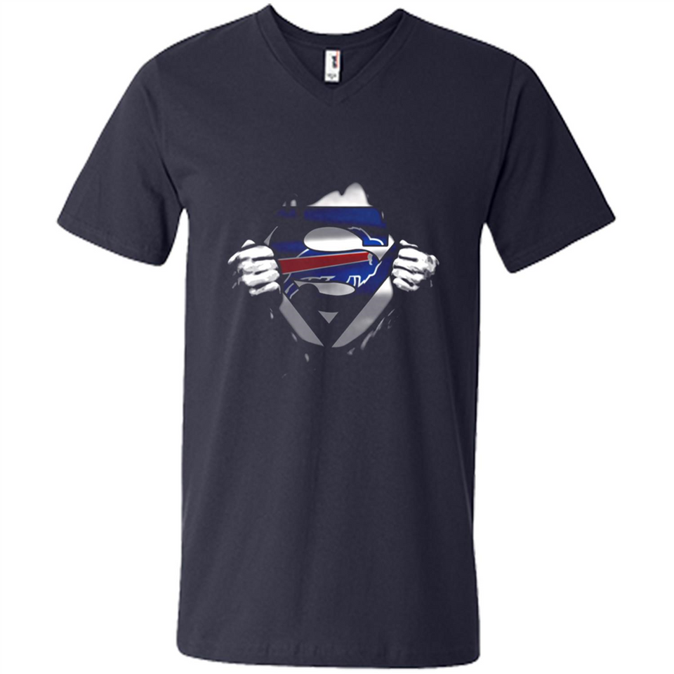 Buffalo Bills And Superman Fans - Men's V-Neck