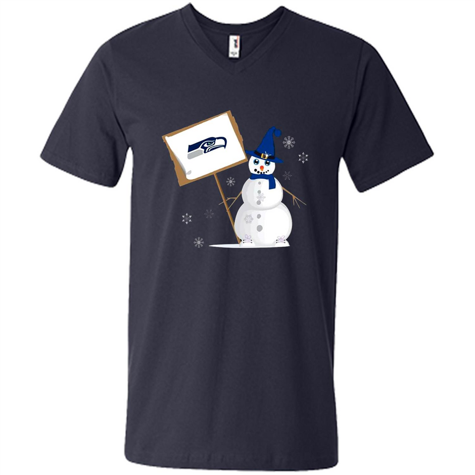 Seattle Seahawks Snowman Funny