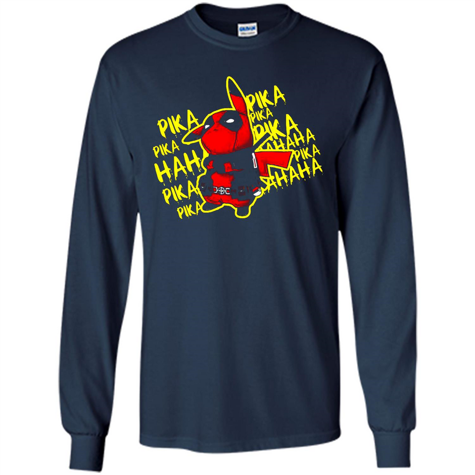 Pikachu Deadpool T-Shirt PINGPONG - Long Sleeve T-Shirt