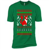 Christmas Ugly Sweater CUTE CATS UGLY CHRISTMAS SWEATERS - Premium Short Sleeve T-Shirt