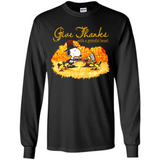 Snoopy Thanksgiving Give Thanks With A Grateful Heart - Long Sleeve T-Shirt