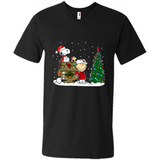 Arizona Cardinals Snoopy The Peanuts Movie Christmas Football Super Bowl pingpong - Men's V-Neck