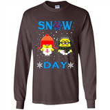 Snow Day Shirt For Houston Rockets Vs Minion Fans pingpong