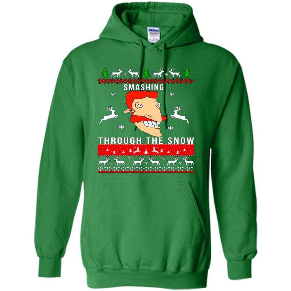Nigel Thornberry Smashing through the snow Christmas sweatshirt PINGPONG