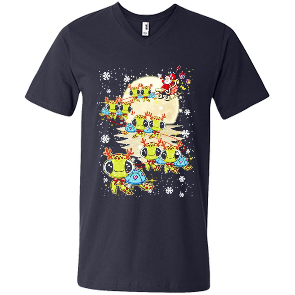 Turtles Merry Christmas - Turtles - Men's V-Neck